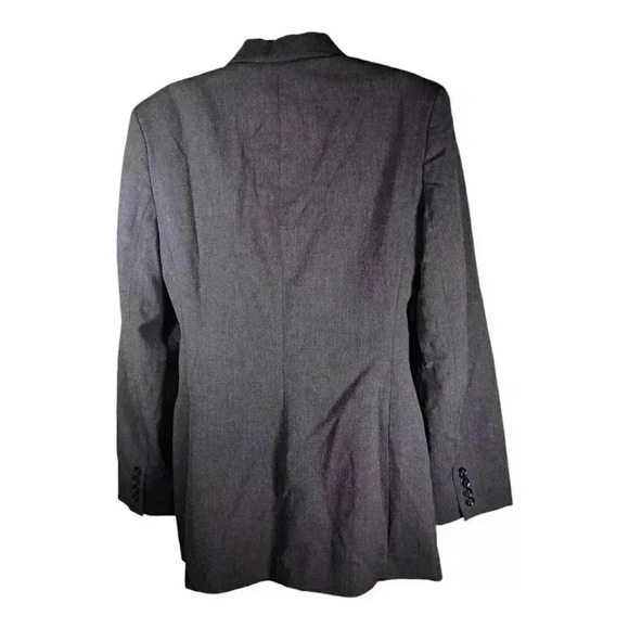Lauren Ralph Lauren Blazer Wool Mid Length Gray Women's 4 Vintage - Picture 2 of 4